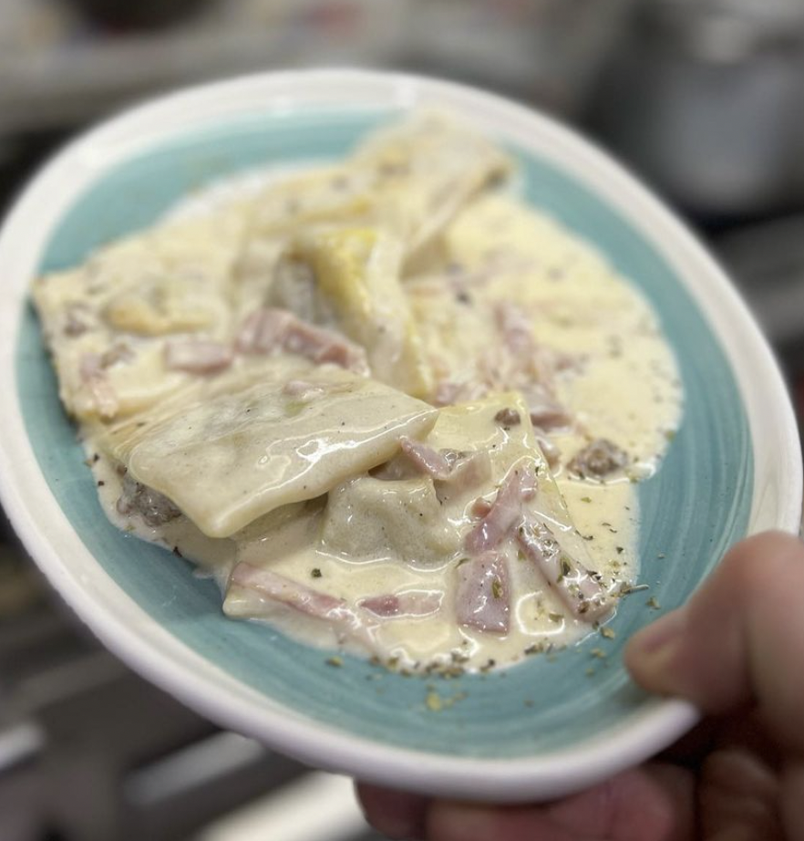 Ravioli Carbonara