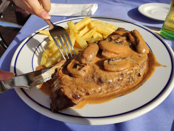 Solomillo con Salsa de Champiñones